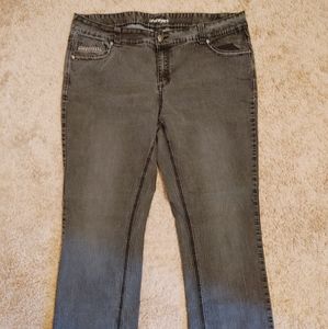 Lane Bryant boot cut jeans - distressed black
